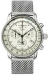 Chronograph ZEPPELIN "100 Jahre", silber (silberfarben), Armbanduhren, Herren,