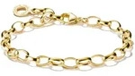 Charm-Armband THOMAS SABO "Classic Klein" Gr. 17, gold (gelbgoldfarben), Armb&auml;nder,