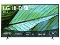 F (A bis G) LG LED-Fernseher "86UR76006LC" Fernseher UHD,α5 Gen6 4K