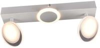BRILLIANT Deckenstrahler "Meriza", wei&szlig;, 2, H: 16cm, 1 Stk., Leuchten, LED
