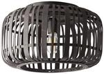 BRILLIANT Deckenleuchte "Woodrow", schwarz (holz dunkel, schwarz), 1, &Oslash; 39,5cm H: