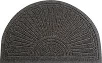 wash+dry by Kleen-Tex Fu&szlig;matte "DUNE Halfmoon dark grey" halbrund 8 mm H&ouml;he