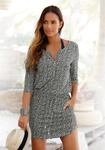 Jerseykleid S.OLIVER "mit Rei&szlig;verschluss und 3/4-&Auml;rmeln, mit Taschen, casual",