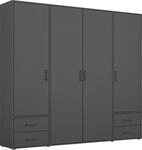 rauch Dreht&uuml;renschrank "Kleiderschrank Schrank Garderobe W&auml;scheschrank VOYAGER" in