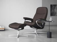 Stressless Relaxsessel "Consul" Set, Relaxsessel mit Hocker, mit Hocker, mit Cross