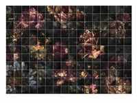 KOMAR Vliestapete "Tiles Flowers" Tapeten 400x280 cm (Breite x Höhe) Gr. B/L: 400 m