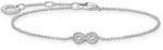 Armband THOMAS SABO "Infinity/Unendlichkeitsschleife" Gr. 19, bunt (silberfarben,