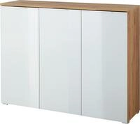 GERMANIA Schuhschrank "GW-Telde" mit wei&szlig;en Glas-Fronten