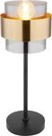 GLOBO LIGHTING Tischleuchte "MILLEY", gold (schwarz, messingfarben), 1, &Oslash; 15cm...