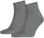 Tommy Hilfiger Kurzsocken "TH MEN QUARTER" 2 Paar, weicher, elastischer Rippenbund,