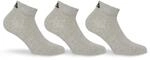 Fila Kurzsocken "UNISEX INVISIBLE PLAIN SOCKS" 3 Paar tlg. mit Logostickerei