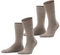 Socken ESPRIT "Basic Easy", Herren, Gr. 39-42, nutmeg mel, Baumwollmischung,