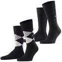 Burlington Socken "Everyday Argyle Mix" 2 Paar, atmungsaktiv, Einheitsgr&ouml;&szlig;e 40-46,