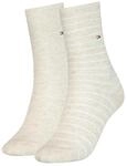 Tommy Hilfiger Socken "TH WOMEN SOCK 2P SMALL STRIPE" 2 Paar, 2 Paar tlg. mit