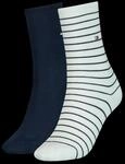 Tommy Hilfiger Socken "TH WOMEN SOCK 2P SMALL STRIPE" 2 Paar, 2 Stk. tlg. mit