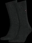 Socken TOMMY HILFIGER "TH MEN SOCK CLASSIC 2P", Herren, Gr. 39-42, schwarz (anthrazit