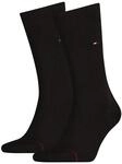 Socken TOMMY HILFIGER "TH MEN SOCK CLASSIC 2P", Herren, Gr. 43-46, kensington braun,