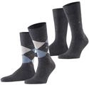 Burlington Socken "Everyday Argyle Mix" 2 Paar, atmungsaktiv, Einheitsgr&ouml;&szlig;e 40-46,
