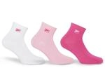 Fila Kurzsocken "UNISEX QUARTER PLAIN SOCKS" 3 Paar tlg. mit eingestrickem Logo