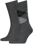 Tommy Hilfiger Socken "TH MEN SOCK CHECK 2P" 2 Paar, 2 Paar tlg. mit klassischem