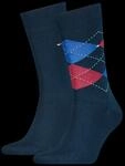 Tommy Hilfiger Socken "TH MEN SOCK CHECK 2P" 2 Paar, 2 Stk. tlg. mit klassischem