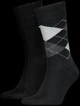 Tommy Hilfiger Socken "TH MEN SOCK CHECK 2P" 2 Paar, 2 Stk. tlg. mit klassischem