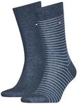 Tommy Hilfiger Socken "TH MEN SMALL STRIPE SOCK 2P" 2 Paar, 2 Paar tlg. Tommy