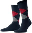Socken BURLINGTON "King", Herren, Gr. 40, marine, Baumwollmischung, Socken Socken,