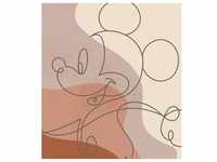 KOMAR Vliestapete "Mickey Line Drawing" Tapeten 250x280 cm (Breite x Höhe) Gr. B/L: