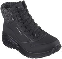 Winterboots SKECHERS "UNO RUGGED", Damen, Gr. 35, schwarz, Lederimitat, Textil,