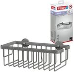 tesa Duschregal "MOON Duschkorb ohne Bohren - 9,2 x 25 x 12,5 cm" Packung,