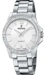 Quarzuhr FESTINA "Mademoiselle", silber (silberfarben, silberfarben), Armbanduhren,