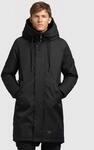 khujo Winterjacke "TANDEM" mit Kapuze aus Polyester, weite Passform, mit Kapuze