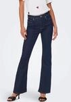 ONLY Bootcut-Jeans "ONLWAUW LIFE HW FLARED RINSE DNM" mit Stretch
