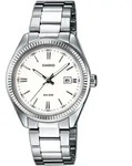 Quarzuhr, silber (silberfarben, wei&szlig;), CASIO TIMELESS COLLECTION, Armbanduhren,