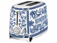SMEG Toaster "TSF01DGBEU" blau (blue mediterraneo) 2-Scheiben-Toaster