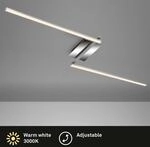 BRILONER LEUCHTEN Deckenleuchte "Deckenleuchte STAFF", grau, 1 Stk., Leuchten, LED