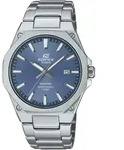 Quarzuhr CASIO EDIFICE, silber (blau, silberfarben), Armbanduhren, Herren, Quarzuhr,