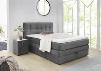 Jockenh&ouml;fer Gruppe Boxspringbett "Amy im Bezugsstoff: Samtoptik" mit Bettkasten und