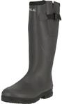 Gummistiefel MOLS "Pennant", Herren, Gr. 41, schwarz (khaki, schwarz), Gummi, Schuhe