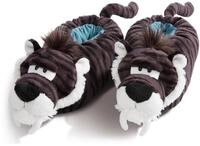 Nici Pl&uuml;sch Hausschuhe "S&auml;belzahntiger" Hausschuh mit pl&uuml;schigem Tiger Motiv