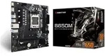 BIOSTAR Mainboard "B650MT", schwarz-wei&szlig; (schwarz, wei&szlig;), B:24,1cm H:5,1cm T:27cm,