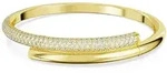 Armreif SWAROVSKI "Schmuck Geschenk Armschmuck Dextera" Gr. M, gold (gelbgoldfarben,