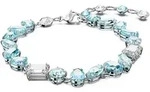 Armband SWAROVSKI "GEMA" Gr. M, bunt (metallfarben, kristallwei&szlig;, blau,