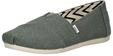Slipper TOMS "TOMS Slipper Textil", Damen, Gr. 42, gr&uuml;n, Textil, Schuhe Slipper