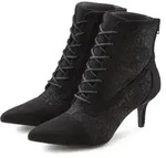 Schn&uuml;rstiefelette LASCANA "Sommerstiefelette", Damen, Gr. 40, schwarz, Obermaterial: