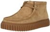 Stiefelette CLARKS "Torhill Hi Dark Sand Suede", Herren, Gr. 41, sand, Schuhe