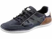 Slip-On Sneaker BUGATTI Gr. 40, blau (dunkelblau) Herren Schuhe Stoffschuhe