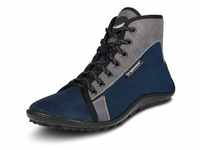 Barfußschuh LEGUANO "JASPAR" Gr. 37, blau (blau, grau) Damen Schuhe Stiefeletten