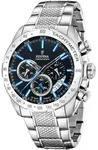 Chronograph FESTINA "Timeless Chronograph", silber (silberfarben, schwarz, blau),